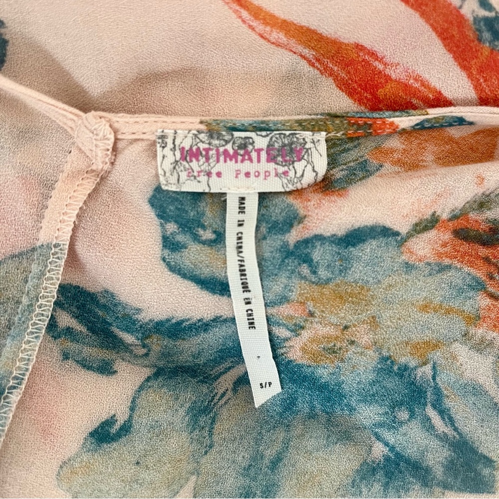 Free People Hibiscus Floral Star Chasing Maxi Dress Size Small - Picture 15 of 16